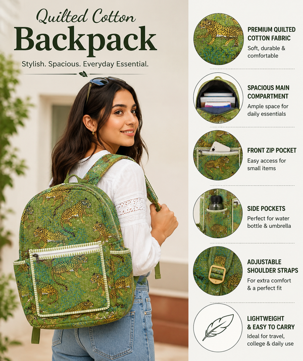 Cotton Quilted Backpacks