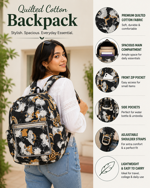 Cotton Quilted Backpacks